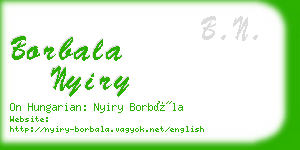 borbala nyiry business card